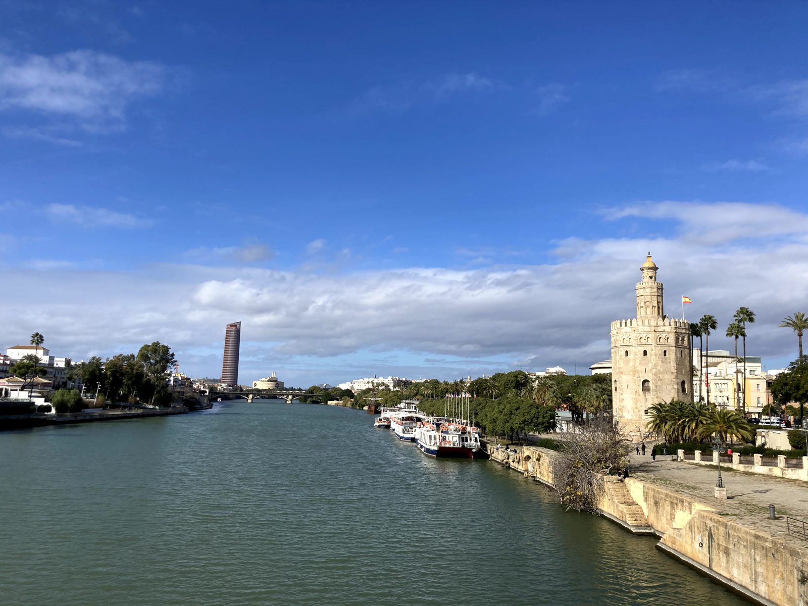 Seville, empty. You could park anywhere.
